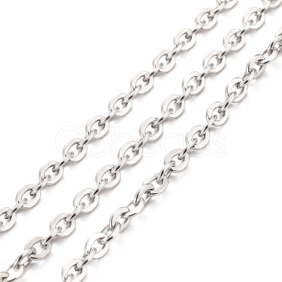 Tarnish Resistant 304 Stainless Steel Cable Chains CHS-K016-01P-1