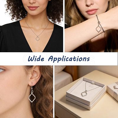 Alloy Open Back Bezel Pendants FIND-WH0111-887P-1