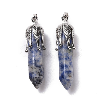 Natural & Synthetic Gemstone Big Pointed Pendants G-E059-03AS-1