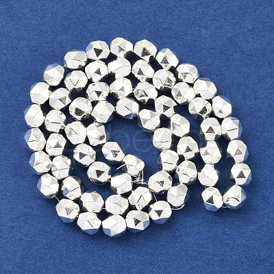 Electroplated Synthetic Non-Magnetic Hematite Beads Strands G-U003-09-1