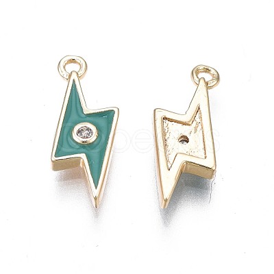 Brass Enamel Charms KK-N232-220-1