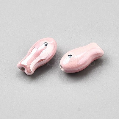 Handmade Porcelain Beads PORC-WH0023-003I-1