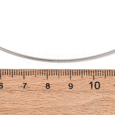 1.5MM 201 Stainless Steel Wire Choker Necklace NJEW-Z098-02P-1