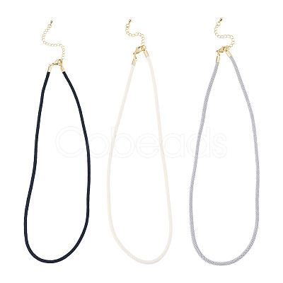 3Pcs 3 Colors 3MM Nylon Milan Cord Necklace Making NJEW-TA0001-23-1