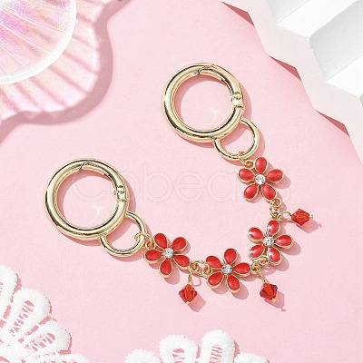 Zinc Alloy Spring Gate Rings Bag Extension Chains AJEW-BA00142-01-1