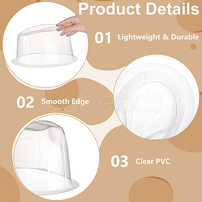 PVC Hat Shaper Insert for Baseball Cap FIND-WH0366-409-1