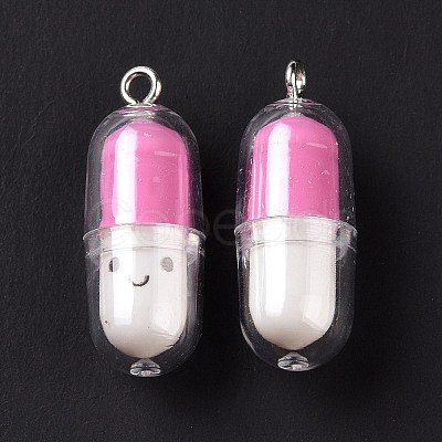 Translucent Plastic Pendants LS-KY-L006-29G-1