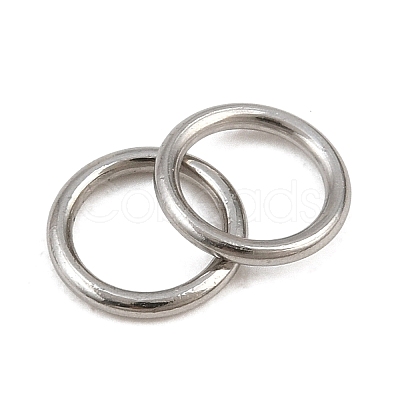 304 Stainless Steel Closed Jump Rings STAS-G393-06P-13-1