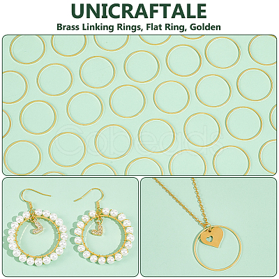 200Pcs Brass Linking Rings UNKW-UN0002-99A-1