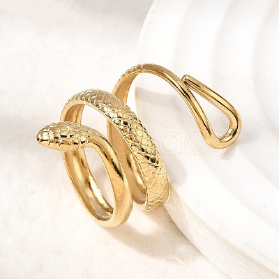 304 Stainless Steel Cuff Open Rings LS-STAS-H259-02G-1