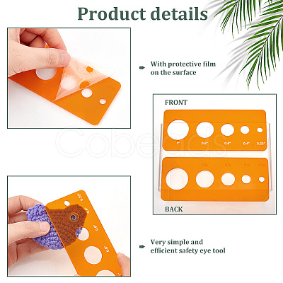 Acrylic Safety Eye Insertion Tool for Toy Making TOOL-WH0051-73C-1