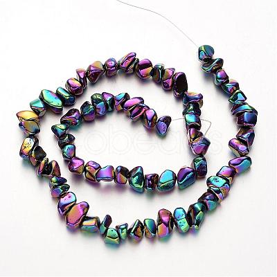 Electroplate Non-magnetic Synthetic Hematite Beads Strands G-F300-06-02-1