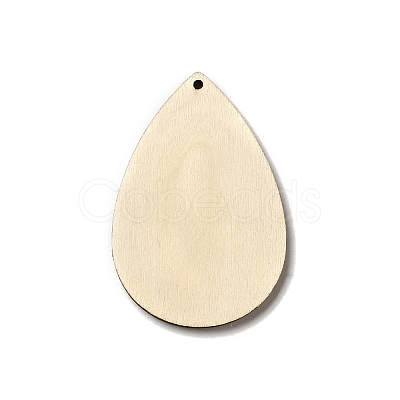 Single Face Printed Wood Big Pendants X-WOOD-H102-03E-1