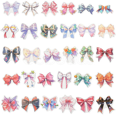 4 Sets PVC Plastic Decorative Sticker Labels DIY-SP0005-32C-1