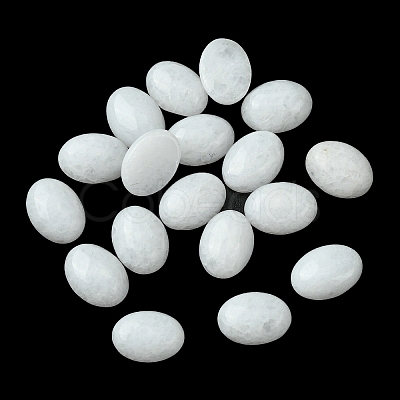 Natural White Jade Cabochons G-A094-01B-13-1