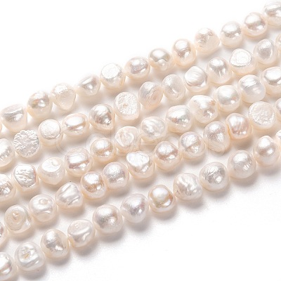 Natural Cultured Freshwater Pearl Beads Strands PEAR-L033-50-01-1
