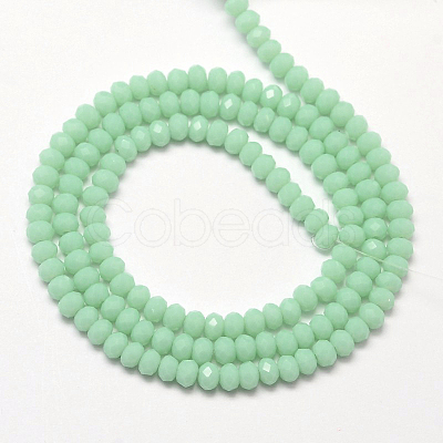 Faceted Rondelle Glass Beads Strands LS-EGLA-J134-3x2mm-A07-1