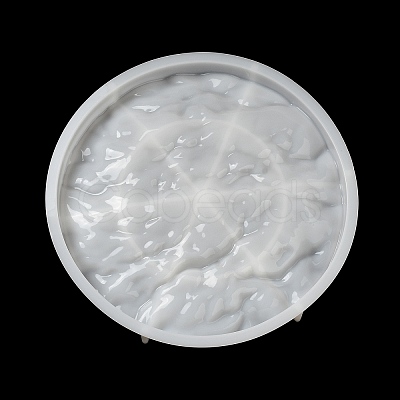 Ocean Wave Effect Flat Round Jewelry Plate DIY Silicone Molds LS-SIMO-C008-02B-1