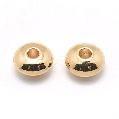 Rondelle Brass Beads KK-L112A-01G-1