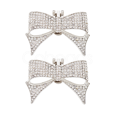 Alloy Rhinestone Shoe Decorations DIY-FG0003-79P-1