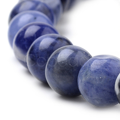 Natural South Africa Sodalite Beads Strands X-G-S259-35-6mm-1
