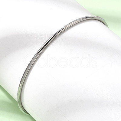 2MM 304 Stainless Steel Bangles for Women SA-CBA37BC-23B-P-1