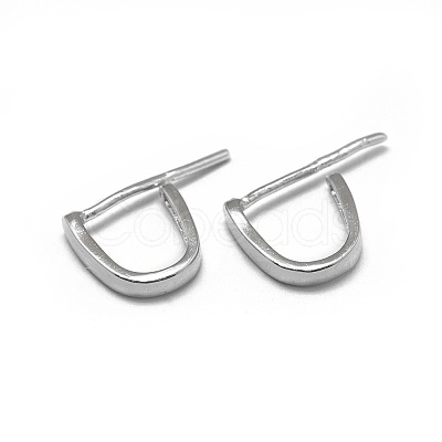 Anti-Tarnish 925 Sterling Silver Ice Pick Pinch Bails STER-L057-079B-1