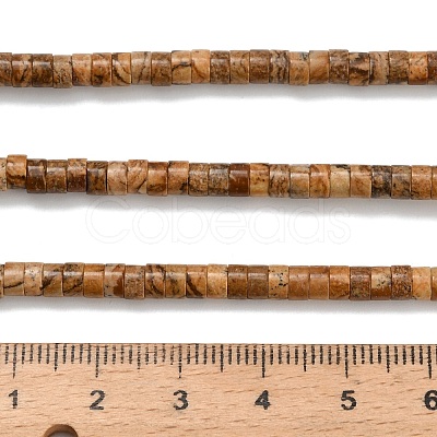 Natural Picture Jasper Beads Strands G-Z110-A12-2x4mm-1