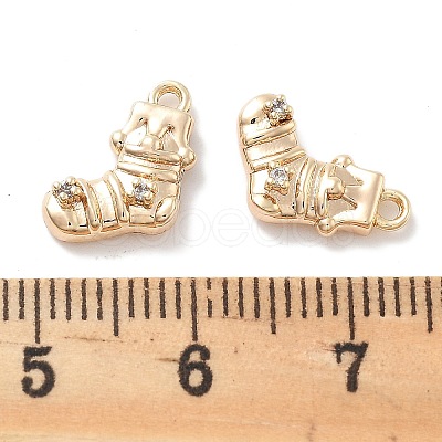Micro Pave Clear Cubic Zirconia Pendants KK-M102-02G-1