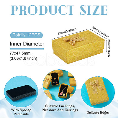 Cardboard Glitter Powder Jewelry Set Packaging Boxes LS-CON-TAC0008-08B-1