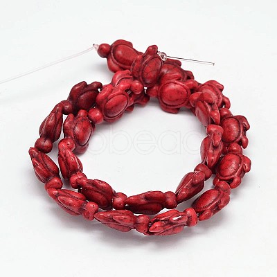 Dyed Synthetic Turquoise Beads Strands G-M152-02-B-1