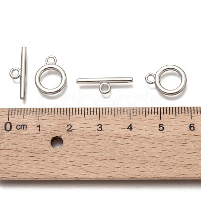Alloy Toggle Clasps TIBE-EA774Y-P-NR-1