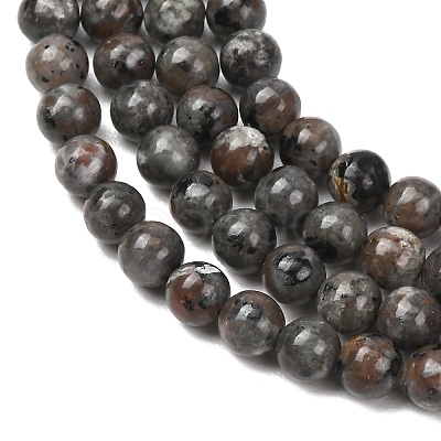 Natural Fluorescent Syenite Rock(Glow under UV Light) Beads Strands GG-NH0012-A01-6mm-1