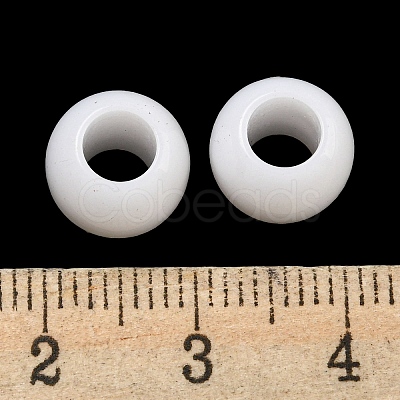 Opaque Acrylic European Beads SACR-L007-031B-1