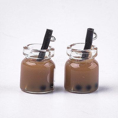 Glass Bottle Pendants CRES-S359-01-1