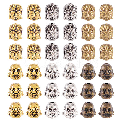 Tibetan Style Alloy Beads TIBEB-CD0001-03-1