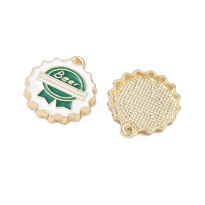 Alloy Enamel Pendants FIND-H020-01A-G-1