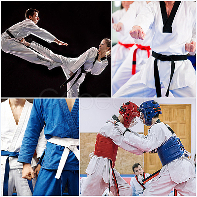 Taekwondo Belt AJEW-WH20022-73E-01-1