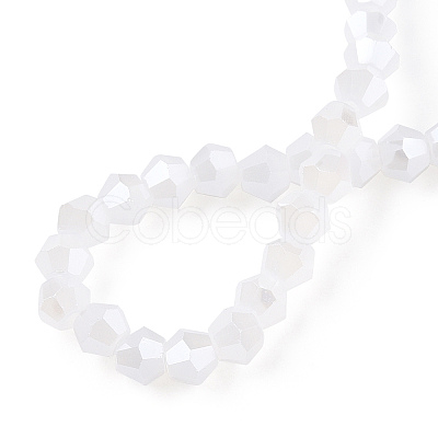 Imitation Jade Electroplate Glass Beads Strands EGLA-A039-J2mm-A06-1