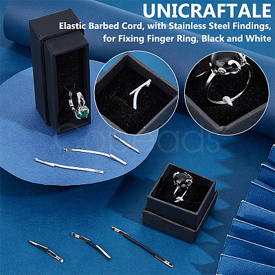 300Pcs 6 Styles Elastic Barbed Cord FIND-UN0002-80-1