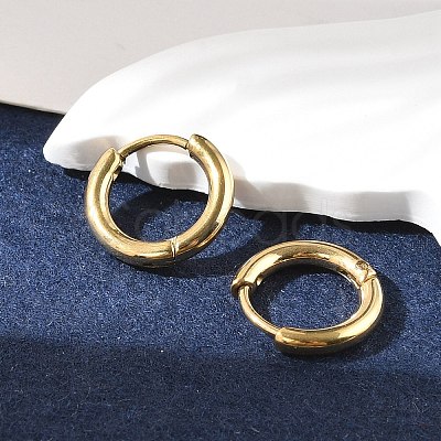 Ion Plating(IP) 304 Stainless Steel Hoop Earrings X-EJEW-P177-G-06-1