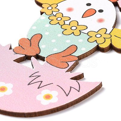 Easter Theme Wood Big Pendants WOOD-I007-02A-1