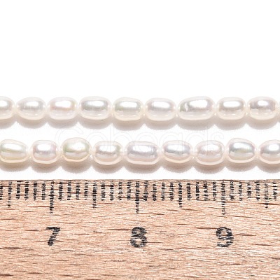 Natural Cultured Freshwater Pearl Beads Strands PEAR-N024-02-4AB-1