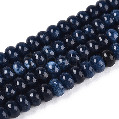 Dyed Natural White Jade Beads Strands G-T139-59A-02-1