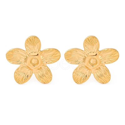 304 Stainless Steel Stud Earrings EJEW-F357-01G-02-1