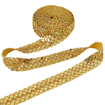 12.5 Yards Ployester Elastic Sequin Trimmings OCOR-AR0001-75C-1