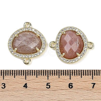 Natural Sunstone Faceted Oval Links G-B126-01G-10-1