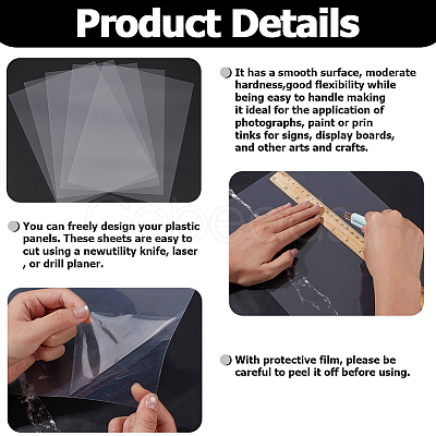 Plastic Sheets AJEW-WH20128-043A-1