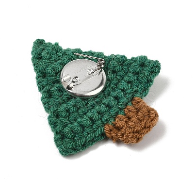 Christmas Yarn Brooch JEWB-K029-02-1