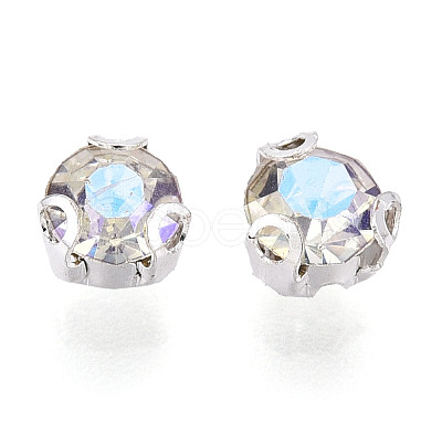 Sew on Rhinestone Montee Beads KK-T071-01G-01-1